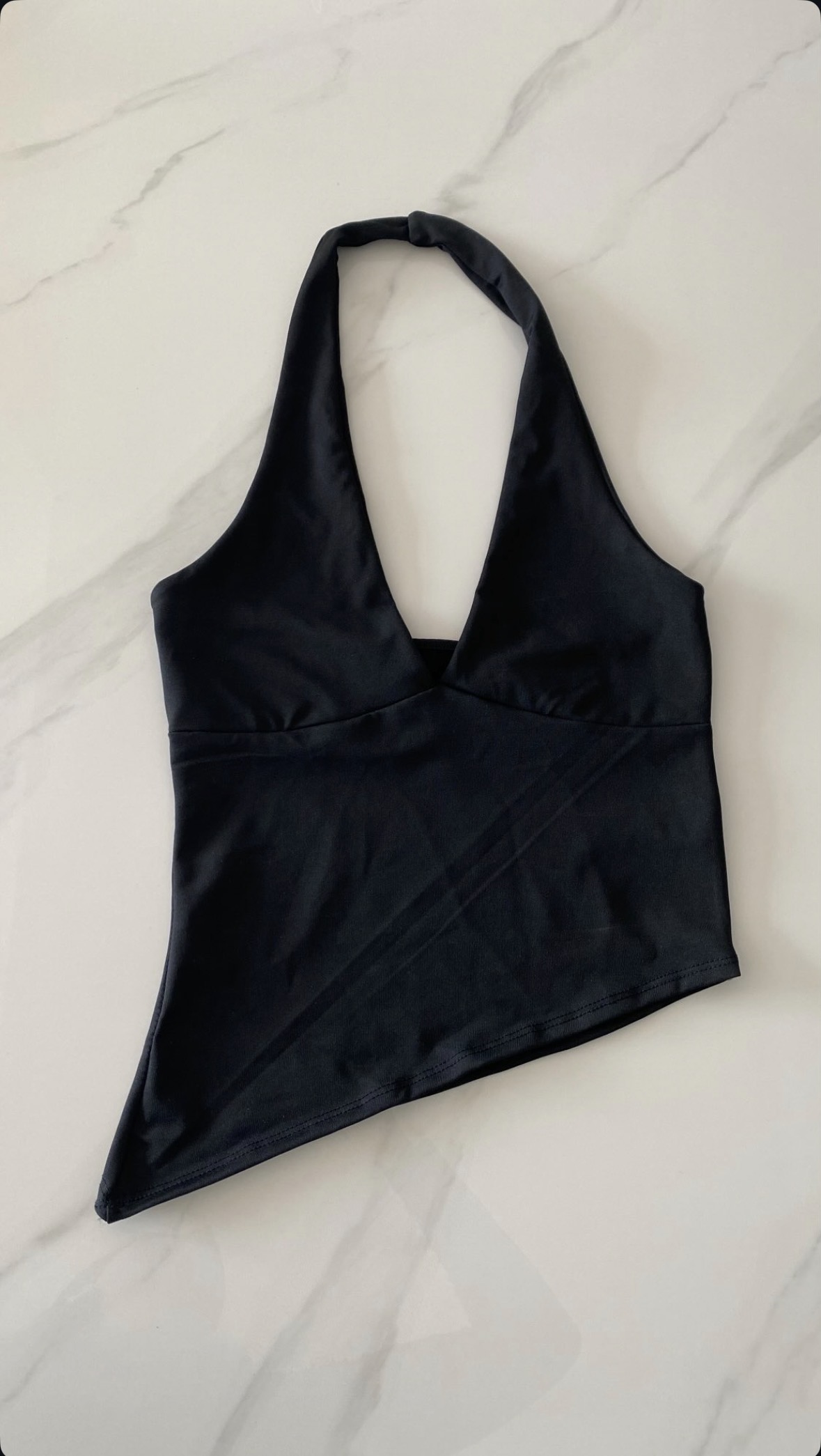 Top halter negro